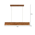 Load image into Gallery viewer, Sirius 48 Brown Wooden LED Hanging Lamp
