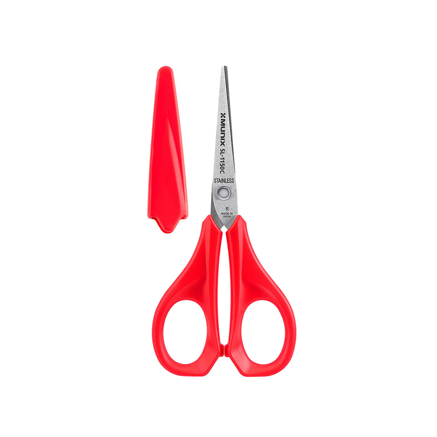 Buy Munix Red Scissors With Safety Cover 128 mm Online at Best