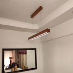 Load image into Gallery viewer, Slimline 36 DUO Wooden LED Hanging Lamp
