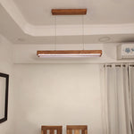 Load image into Gallery viewer, Slimline 36 TRIO Wooden LED Hanging Lamp

