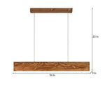 Load image into Gallery viewer, Synergy 36 Brown Wooden LED Hanging Lamp
