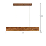 Load image into Gallery viewer, Synergy 48 Brown Wooden LED Hanging Lamp
