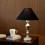 Load image into Gallery viewer, Detec Chrome Finish Metal Table Lamp
