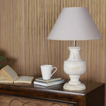 Load image into Gallery viewer, Detec Off White Eclectic Table Lamp
