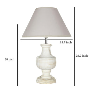 Detec Off White Eclectic Table Lamp