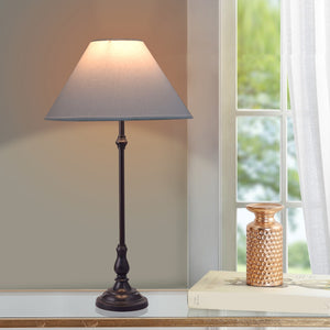 Detec  White Metal Table Lamp