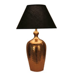 Load image into Gallery viewer, Detec Copper finished with black shade sophisticated table lamp
