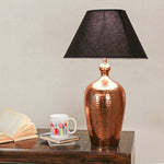 गैलरी व्यूवर में इमेज लोड करें, Detec Copper finished with black shade sophisticated table lamp
