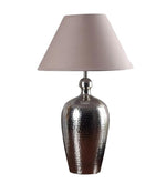 Load image into Gallery viewer, Detec Metal finished with Beige shade sophisticated table lamp
