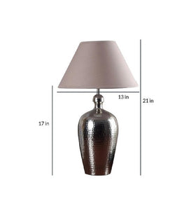 Detec Metal finished with Beige shade sophisticated table lamp