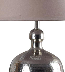 Detec Metal finished with Beige shade sophisticated table lamp