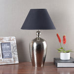 Load image into Gallery viewer, Detec Metal finished with Grey shade sophisticated table lamp
