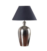 Load image into Gallery viewer, Detec Metal finished with Grey shade sophisticated table lamp
