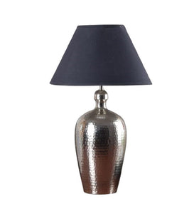 Detec Metal finished with Grey shade sophisticated table lamp