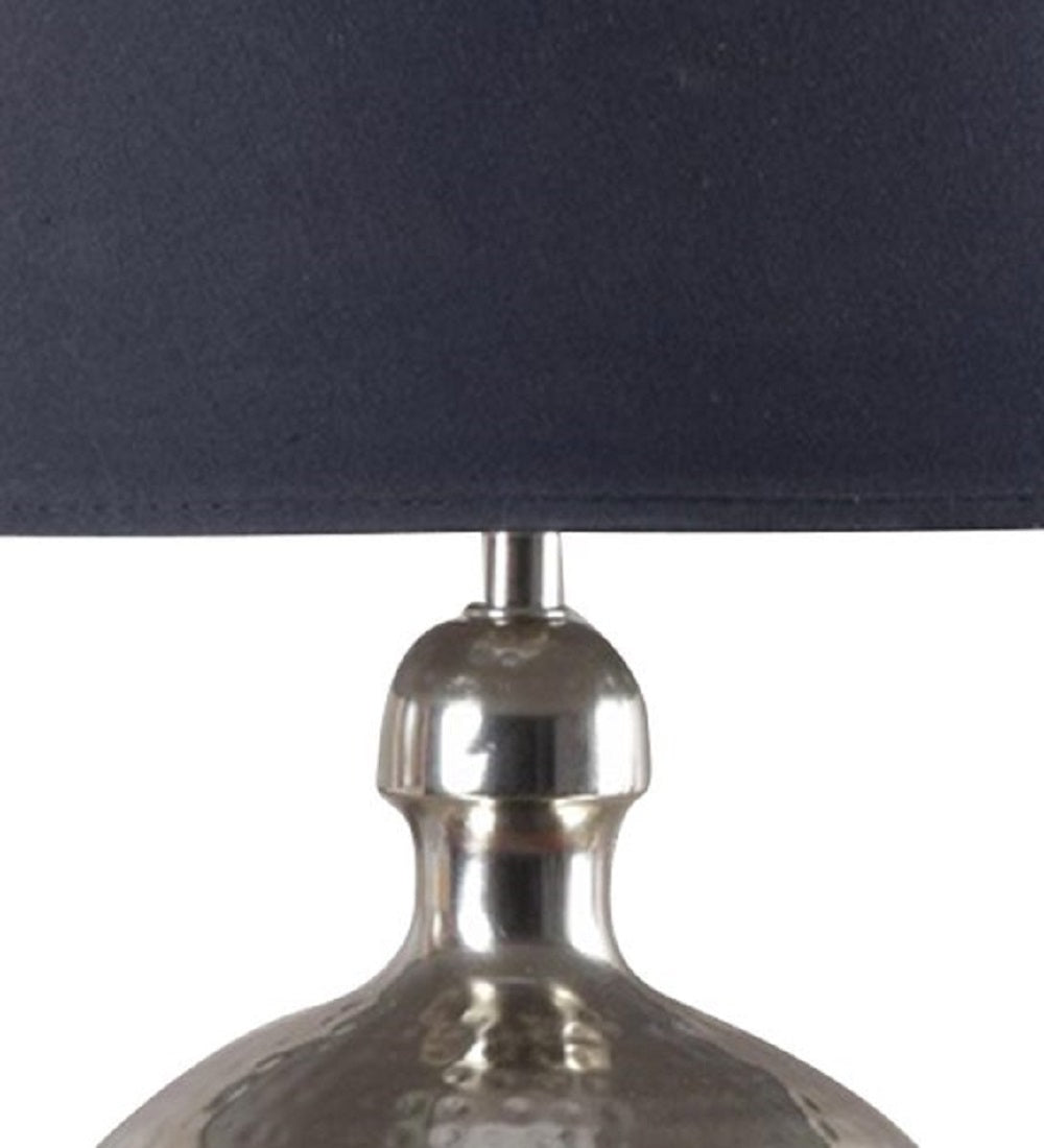 Detec Metal finished with Grey shade sophisticated table lamp