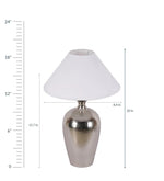 Load image into Gallery viewer, Detec Metal finished with black shade sophisticated table lamp
