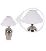 Load image into Gallery viewer, Detec Metal finished with black shade sophisticated table lamp
