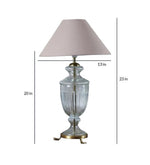 Load image into Gallery viewer, Detec Modern Glass Table Lamp With Beige shade
