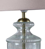 Load image into Gallery viewer, Detec Modern Glass Table Lamp With Beige shade
