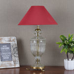 Load image into Gallery viewer, Detec Modern Glass Table Lamp With Maroon shade
