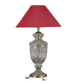Load image into Gallery viewer, Detec Modern Glass Table Lamp With Maroon shade
