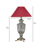 Load image into Gallery viewer, Detec Modern Glass Table Lamp With Maroon shade
