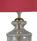 Load image into Gallery viewer, Detec Modern Glass Table Lamp With Maroon shade
