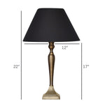 Load image into Gallery viewer, Detec Black Brass Table Lamp
