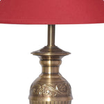 Load image into Gallery viewer,  Detec Maroon Brass Table Lamp
