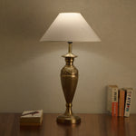 Load image into Gallery viewer, Detec Off White Brass Table Lamp
