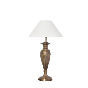 Detec Off White Brass Table Lamp