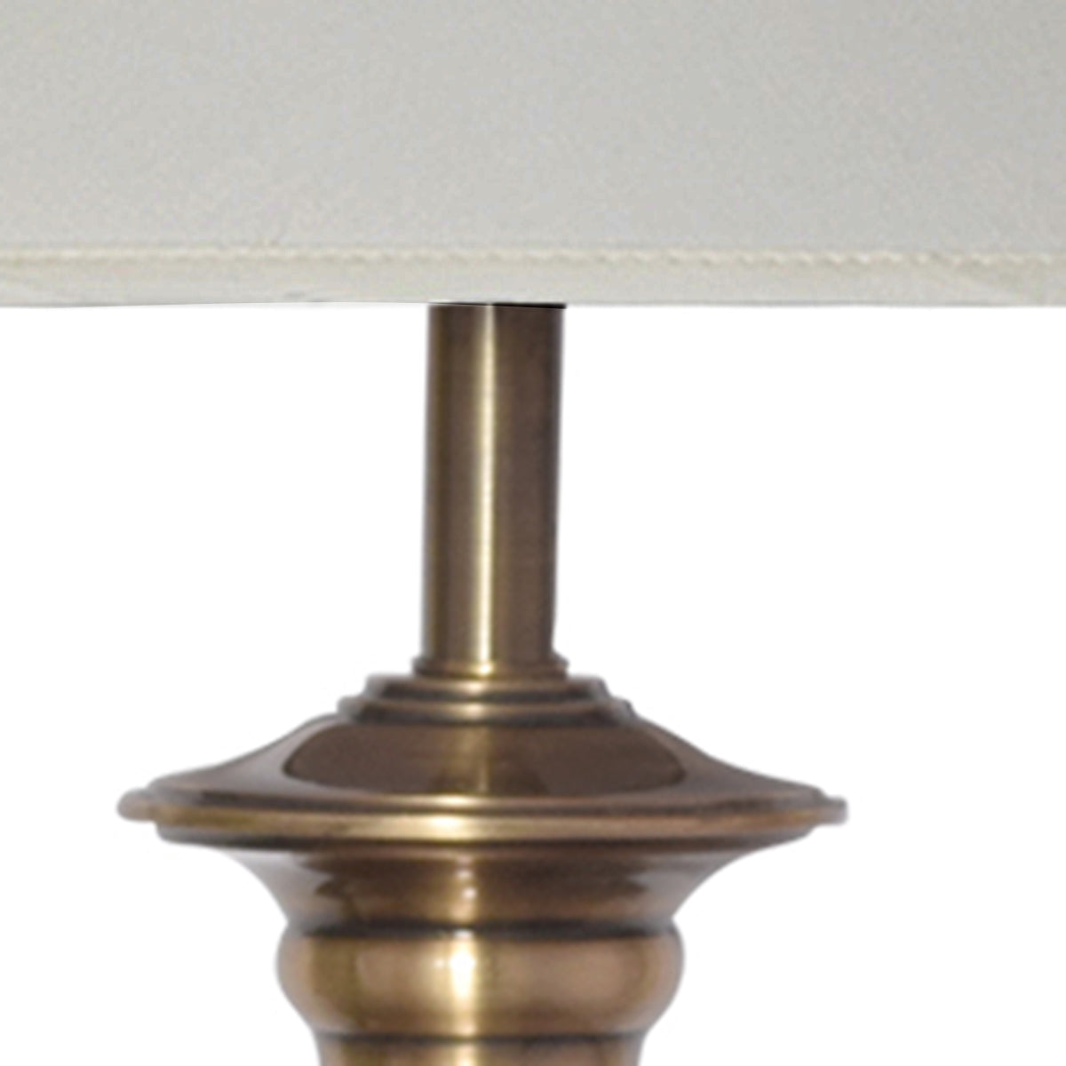 Detec Off White Brass Table Lamp