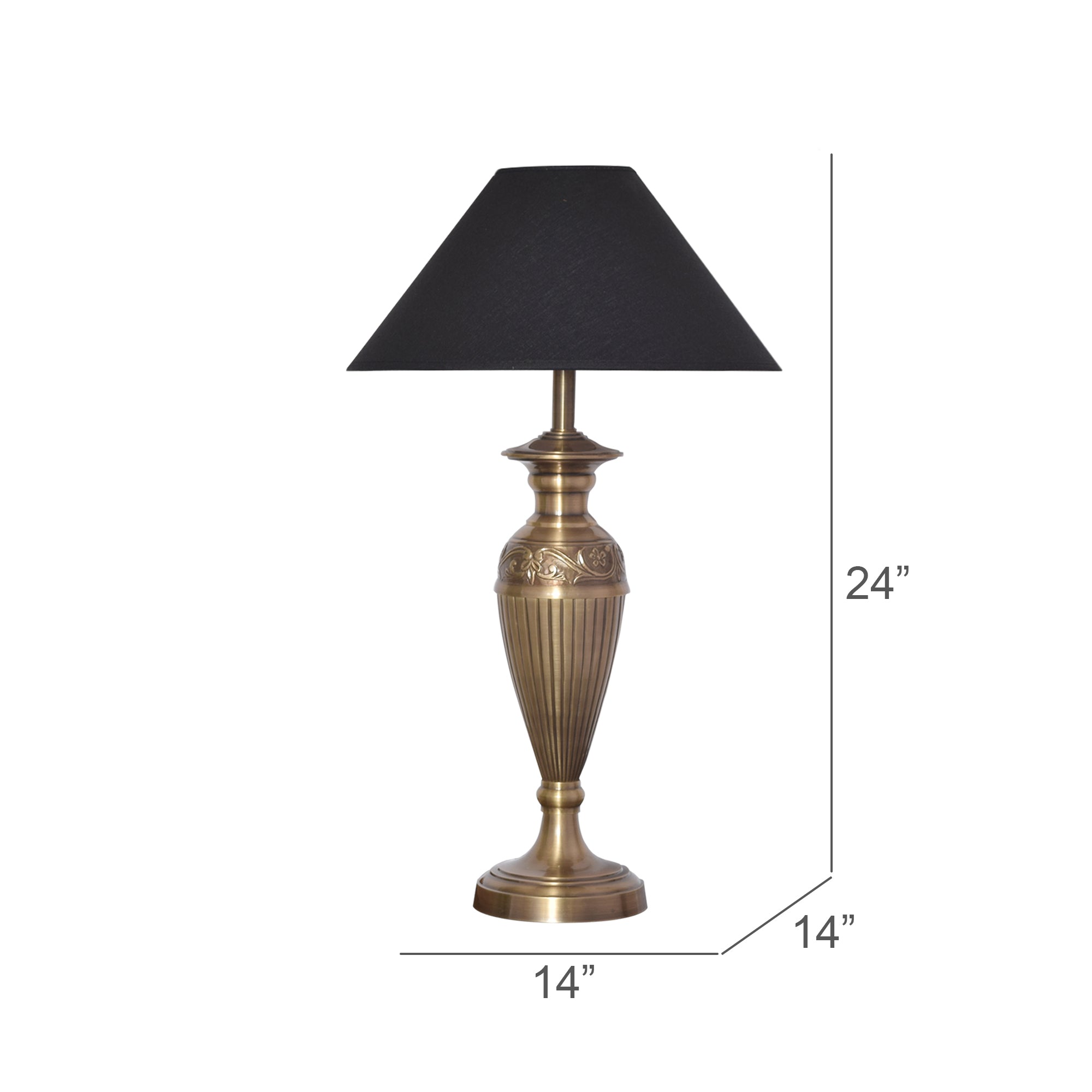 Detec Black Brass Table Lamp