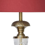 Load image into Gallery viewer, Detec Maroon Brass Table Lamp
