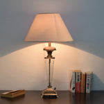Load image into Gallery viewer, Detec White Brass Table Lamp

