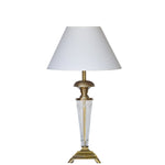 Load image into Gallery viewer, Detec White Brass Table Lamp
