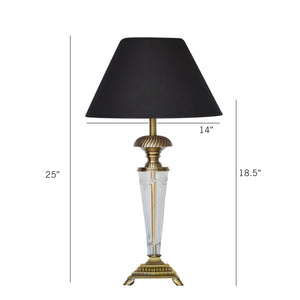 Detec Black Brass Table Lamp 
