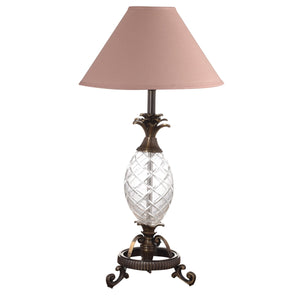 Detec Beige Brass Table Lamp