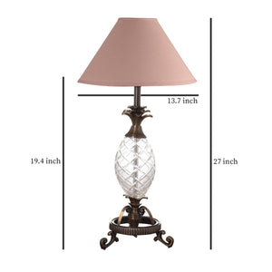 Detec Beige Brass Table Lamp