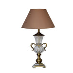 Load image into Gallery viewer, Detec Beige Fabric Shade With Brass Table Lamp
