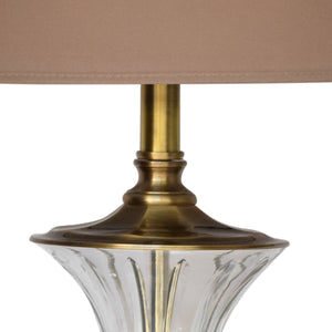 Detec Modern Beige Fabric Shade Table Lamp