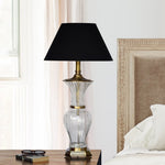 Load image into Gallery viewer, Detec Modern Black Fabric Shade Table Lamp
