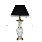 Load image into Gallery viewer, Detec Modern Black Fabric Shade Table Lamp
