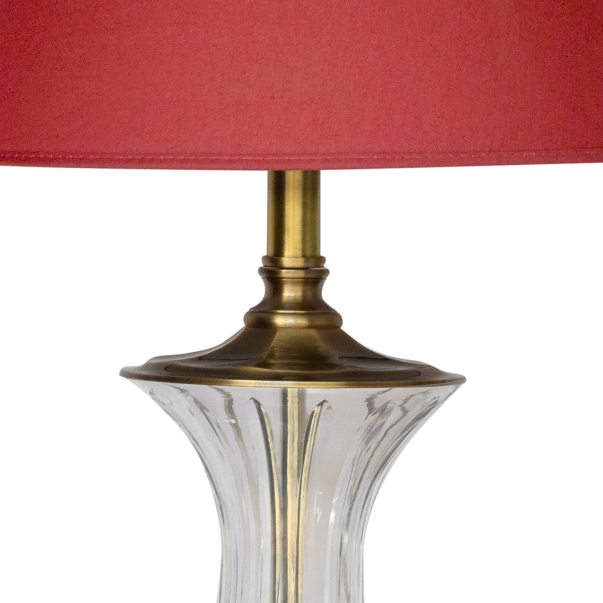 Detec Modern Maroon Fabric Table Lamp