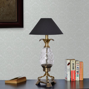 Detec Modern Black Fabric Shade Table Lamp