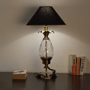 Detec Modern Black Fabric Shade Table Lamp