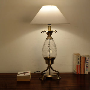 Detec Modern White Fabric Shade Table Lamp