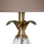 Load image into Gallery viewer, Beige Fabric Shade Table Lamp with Brown Base
