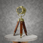 Load image into Gallery viewer, Detec Wooden Spot Light Tripod Lamp
