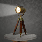Load image into Gallery viewer, Detec Wooden Spot Light Tripod Lamp
